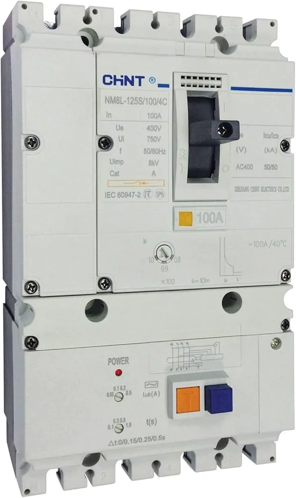 Circuit Breaker (MCCB) with an integrated residual current device.