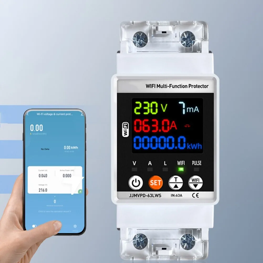 WIFI SINGLE PHASE SMART MULTI-FUNCTION VOLTAGE PROTECTOR FOR PREPAID METER