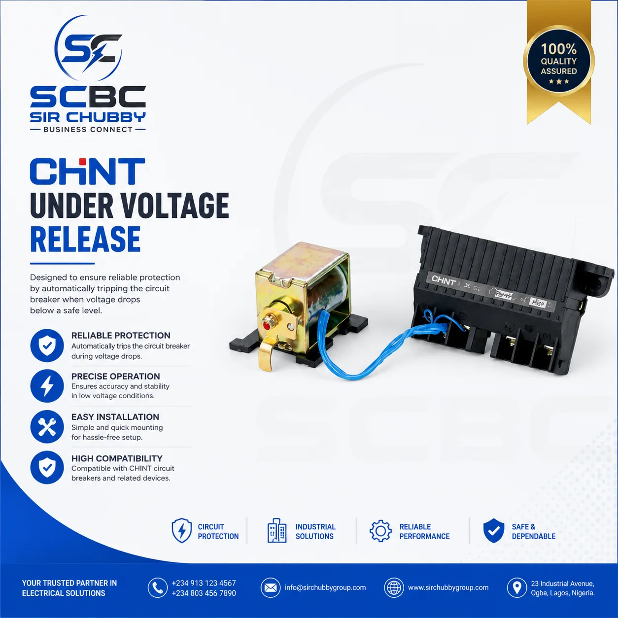 CHINT UNDER VOLTAGE RELEASE 230V