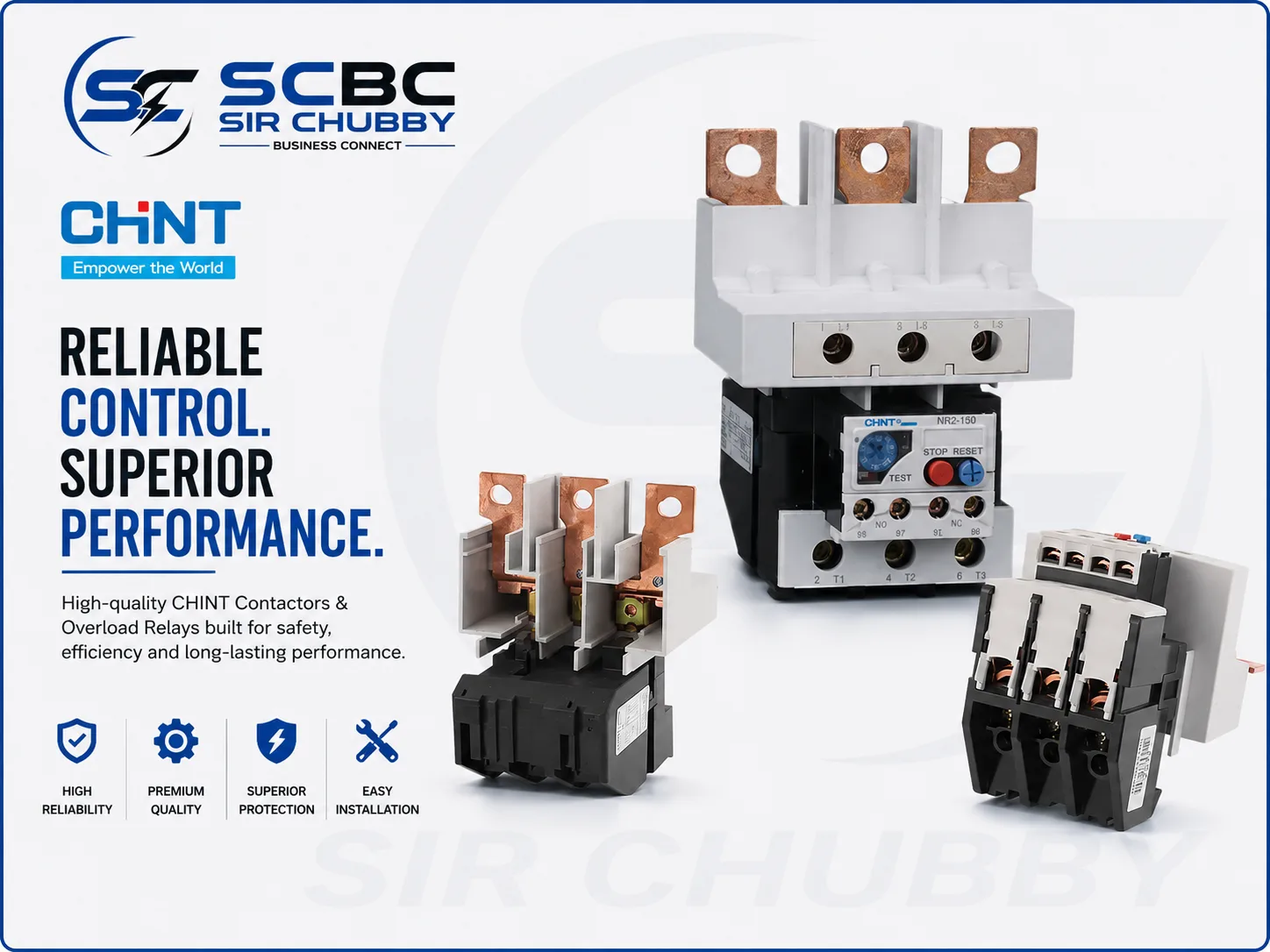 CHINT NXR-150 OVERLOAD RELAY 110-150A NR2-150