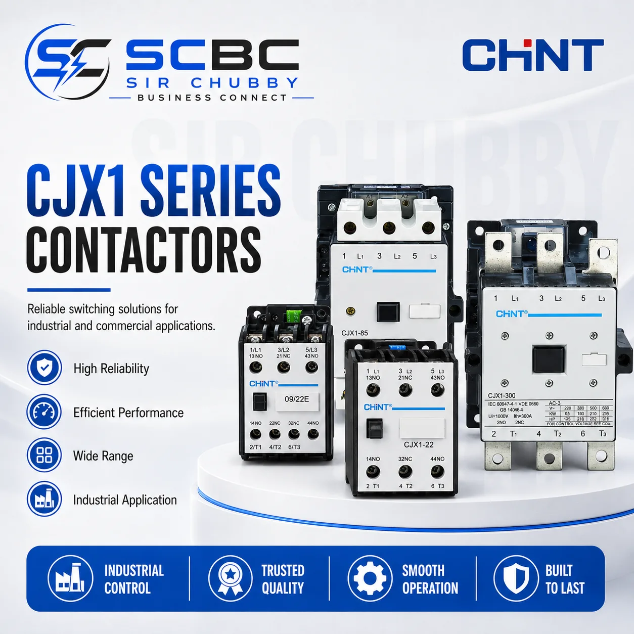 CHNT CJX1 SERIES AC CONTACTOR 230V 50Hz