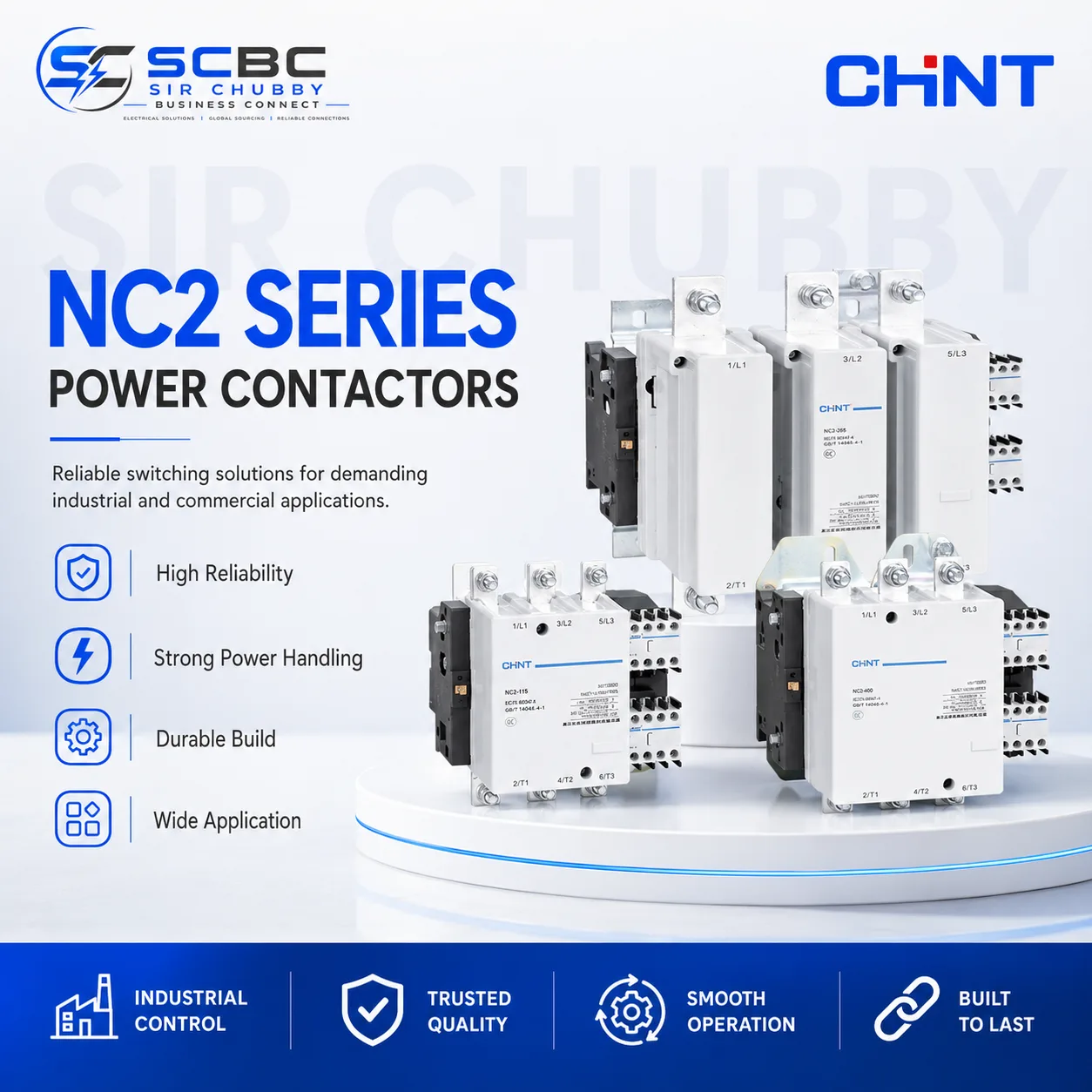 CHINT NC2 SERIES AC CONTACTOR 3P 4P (3NO, 4NO)