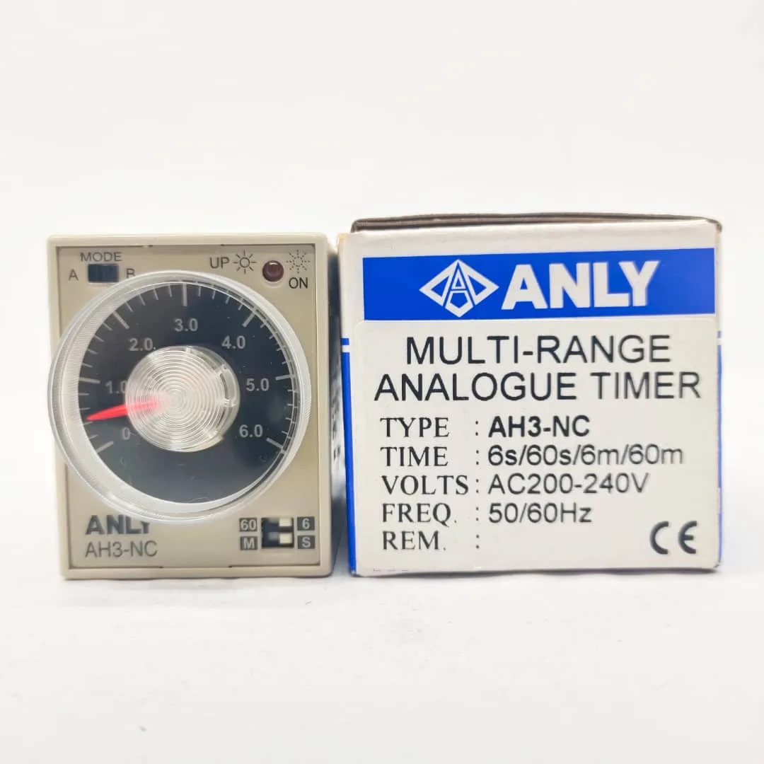 ANLY TIMER AH3-NC 220V Multi Range Analogue Timer